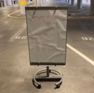 Rolling Magnetic White Board (26W 55 1/4H)