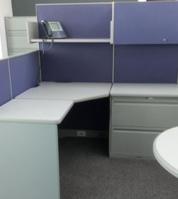 Workstation, L-shape | Estación de trabajo, en forma de L