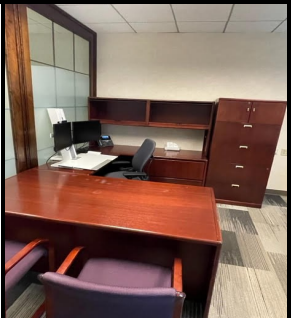 RIGHT HAND U DESK - WOOD