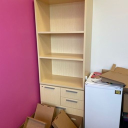 [#D4-21] Combo File with Bookcase - maple