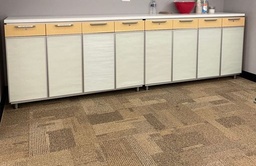 [#D5-32] Large Credenza maple/glass