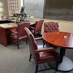 [#B8-61] leather side chairs