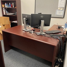 [#E4-75] Mahogony Desk (photo representative)