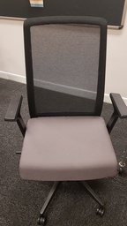[#B13-15] Task Chair w/ Arms grey, mesh
