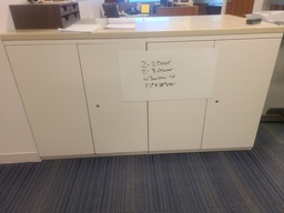 [#D5-34] Cabinet with sandstone-look top, 72"X35"X41"