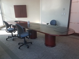 [#C7-94] Conference Table Oval - 4 pieces, wood