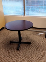 [#C9-57] Round table - Mahogany