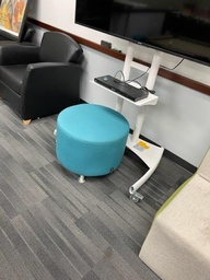 [#B11-68] TURQUOISE OTTOMAN