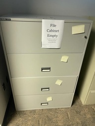 [#D10-38]  4 DRAWER FILE CABINET 