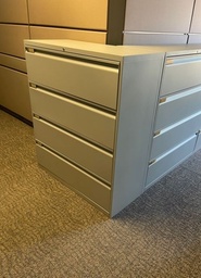 [#D10-63] 4-drawer Lateral File, Grey