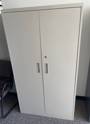 [#D18-68] Storage Cabinet, Tall, Grey