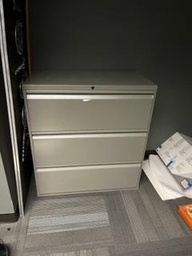 [#D9-64] Lateral Filing Cabinet METAL - 3 drawer - 18'D X 36"W