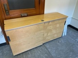 [#D26-161] Wood Storage Cabinet - 18"X60"X30H