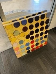 [#J2-253] Canvas Art "Dots" - 3'X3'