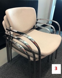 [#B4-10] Stacking Chairs - White