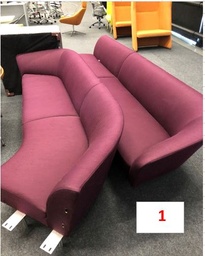 [#B6-12] Guest Couch - Red