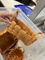 [#I2-101] Bin of wicker baskets