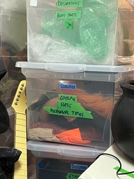 [#I2-77] Bin of Medieval Times hats, misc.