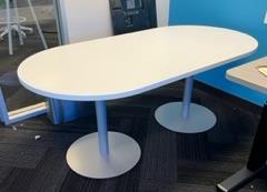 [#C8-36] Meeting Table w/ Metal Disc Base / 36" x 72"