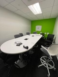 [#C6-53] Conference Table Tall w/ 3-Disc Bases / 4' x 10'