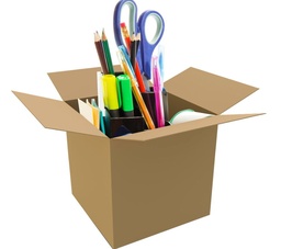 [#I2-5] Box of office supplies