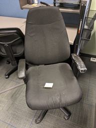 [#B13-114] fixed arm swivel task chair, fully upholstered