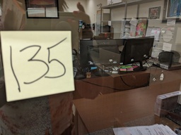 [#E6-130] L-shape desk desk w/ b/b/f storage (6'x6'x2.5')