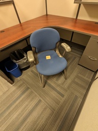 [#B8-184] sled base fully upholstered guest chair