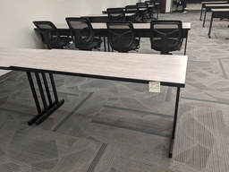 [#C19-191] training tables with fixed metal base (1.5'x5'x2.5')