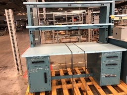 [#C19-107] Blue Lab Bench L72xW36xH67