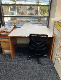 [#E1-62] Wood Table, 43x27x30"