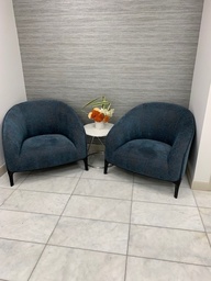 [#B12-1] Reception Area Blue Chairs 
