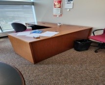 [#E6-13] L Shape Desk (75”X99” )