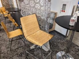 [#B4-4] Chair, Dining, Bamboo, 16" x 20" x 34"