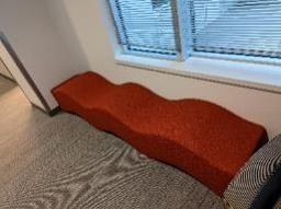 [#B2-32] Bench, Red, 19" x 97" x 19"