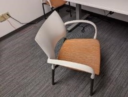 [#B8-55] Chair, Guest, White, 22" x 18" x 30"