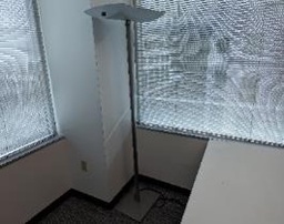 [#I7-80] Lamp, Floor, Silver, 24" x 12" x 90"