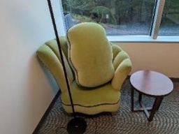 [#B12-88] Chair, Lounge, Green, 34" x 42" x 30"