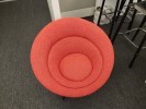 [#B12-182] Chair, Lounge, Red, 30" x 28"