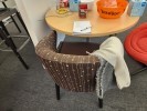 [#B12-183] Chair, Lounge, Brown, 23" x 27" x 32"