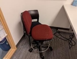 [#B13-214] Chair, Task, Red