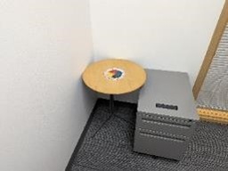 [#C11-256] Side Table, Wood Top, 20" x 20" x 24.5"