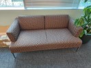 [#B7-270] Sofa, Red, 34" x 63" x 30"