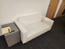 [#B7-283] Sofa, White, 68" x 35" x 34"