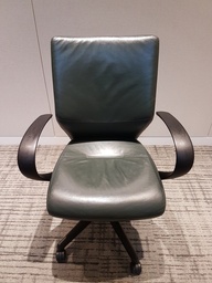 [#B13-42] Leather Chairs - With Arms