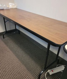 [#C8-16] Brown Folding Table, 72x24x29