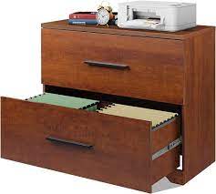 [#D1-4] two drawer lateral files wood