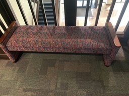[#B2-38] lobby bench - multi-colored
