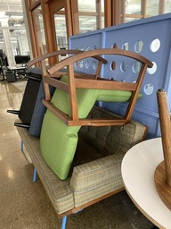 [#B12-97] Rocking Chair - green/wood