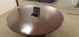 [#C11-23] Round Brown Table